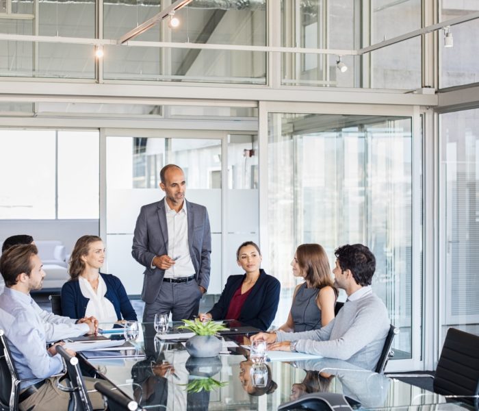 Business team in a meeting